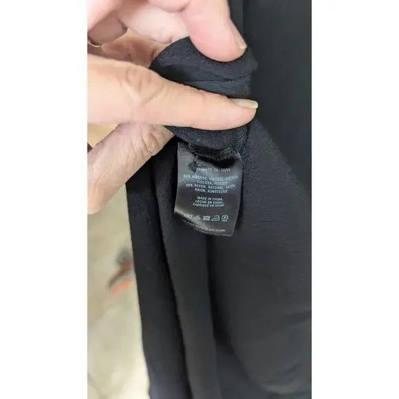 Anthropologie Maeve Ceycan Tunic M Retails $150 Black Flowy Goth Boho - Picture 10 of 11